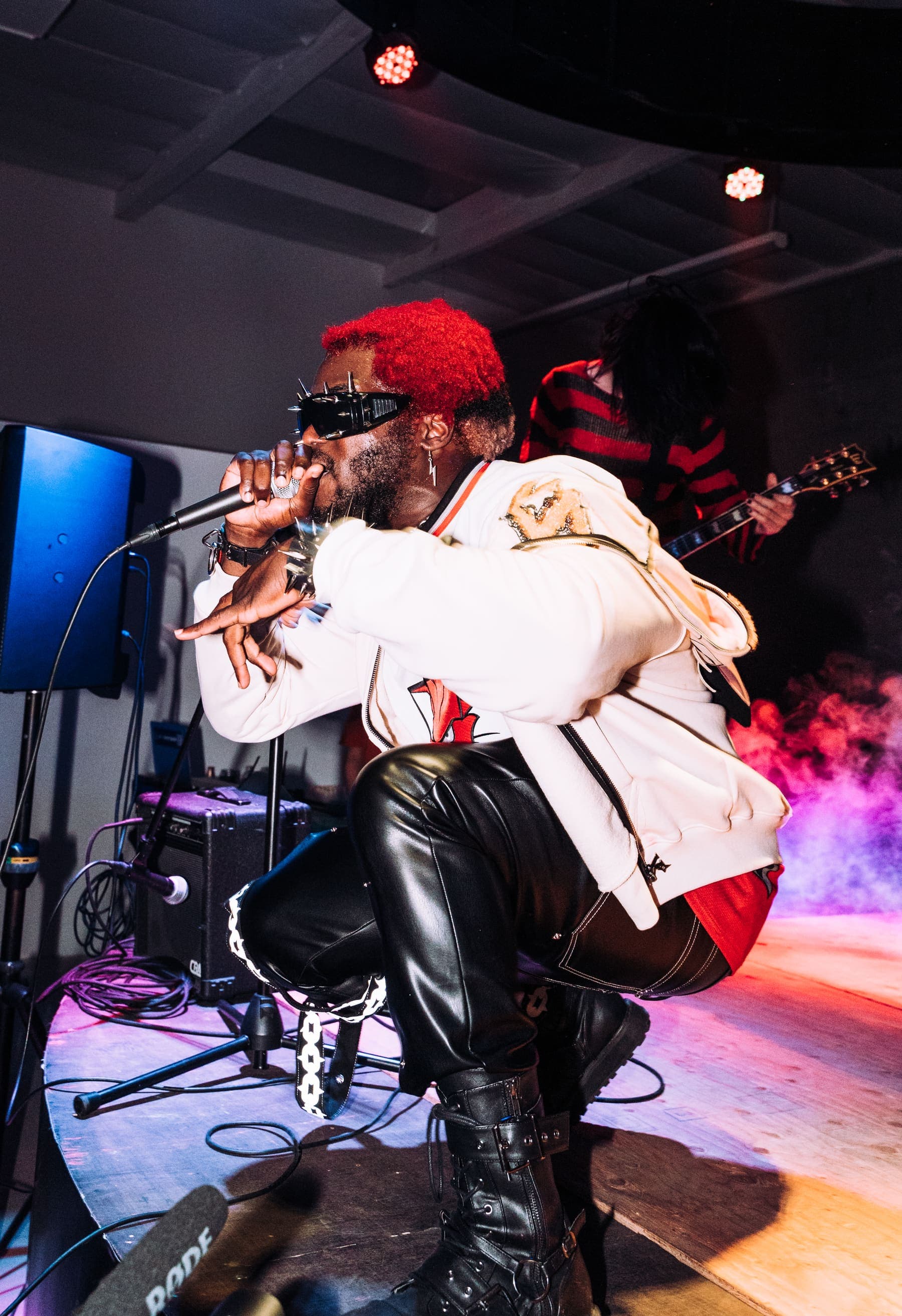 Genwunner performing at a Something Dope Open Mic